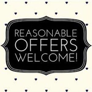 All offers are welcomed​